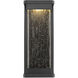 Ederle LED 15.94 inch Powder Coated Black Outdoor Wall Sconce